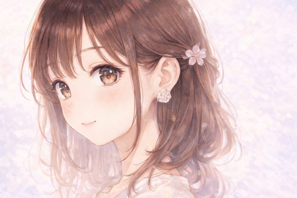 【創作】淡桜-あわざくら-の耳飾り ≪期間限定価格≫