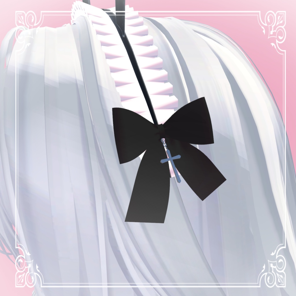 【無料】うさ耳メイドカチューシャ【ルルネ/rurune】