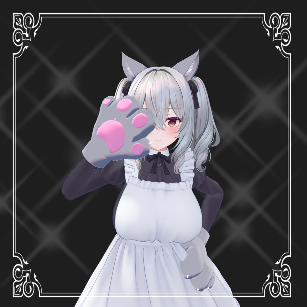 【ミルティナ】ネコ耳&ネコの手