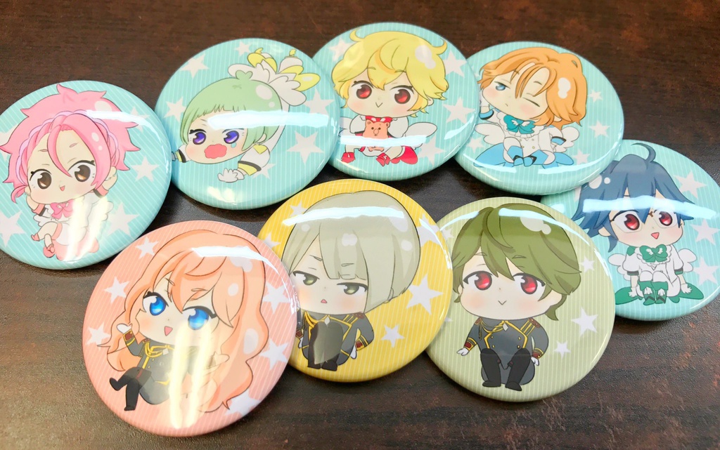 防衛部缶バッジ