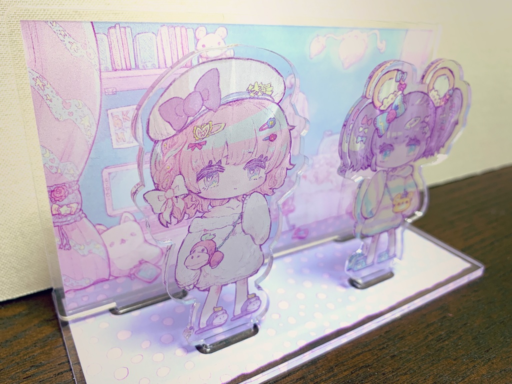 【限定30セット!】アクリルジオラマ+A4クリアファイル(サイン付き)【天輝おこめ×はかりかんな】