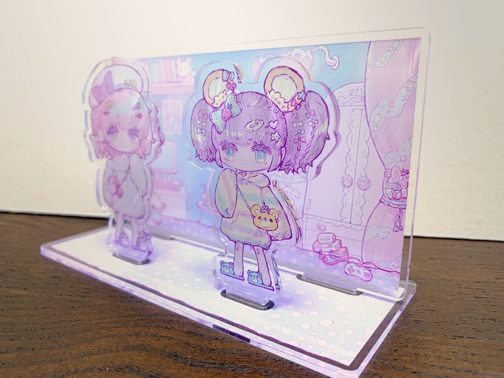 【限定30セット!】アクリルジオラマ+A4クリアファイル(サイン付き)【天輝おこめ×はかりかんな】