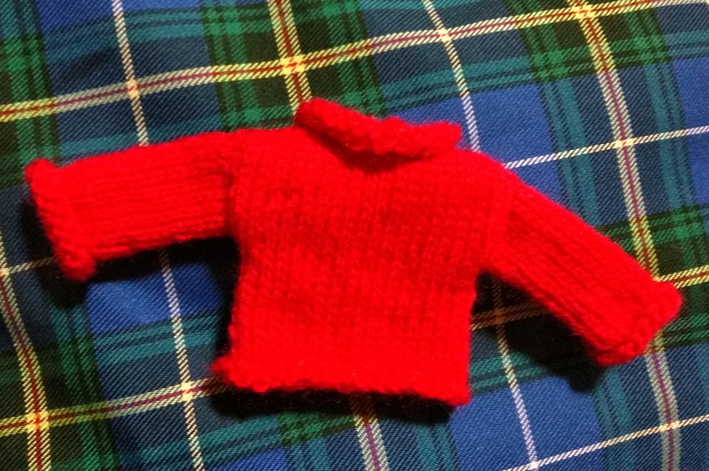 ドール用セーター(カナダ国旗柄)