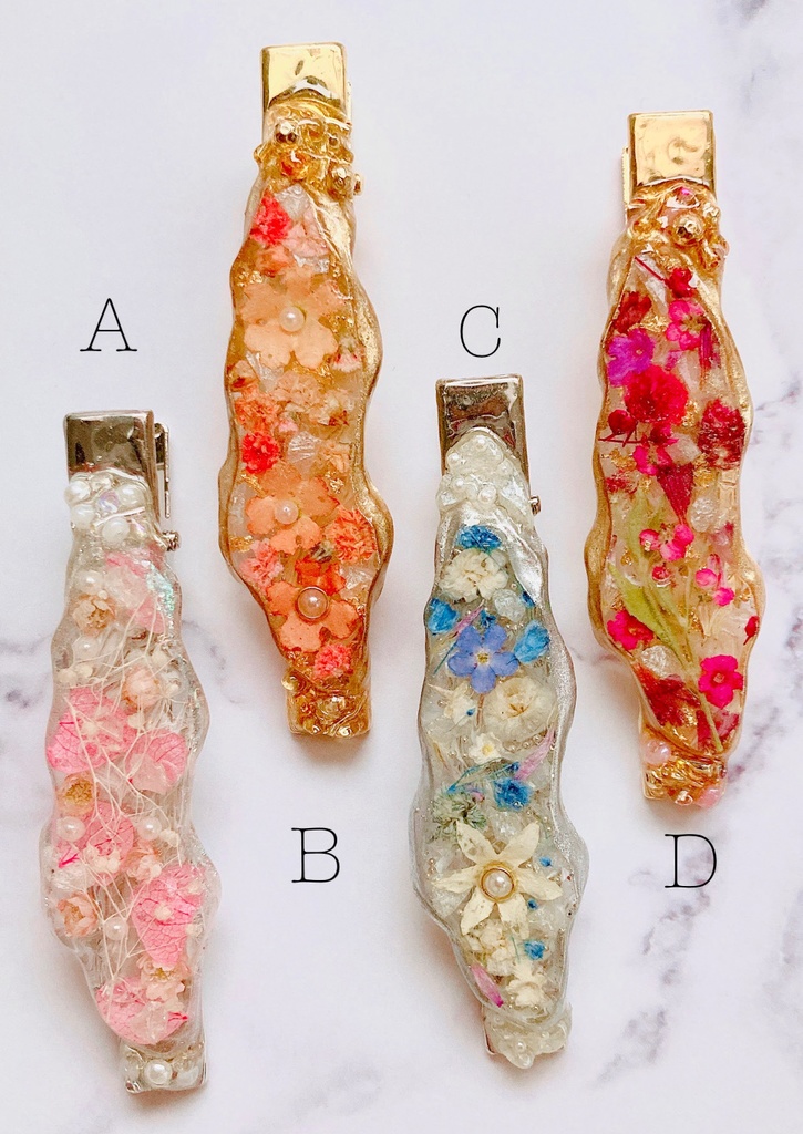 お花のバレッタ