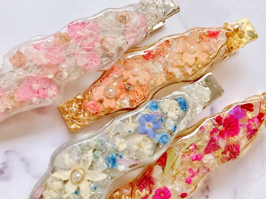 お花のバレッタ