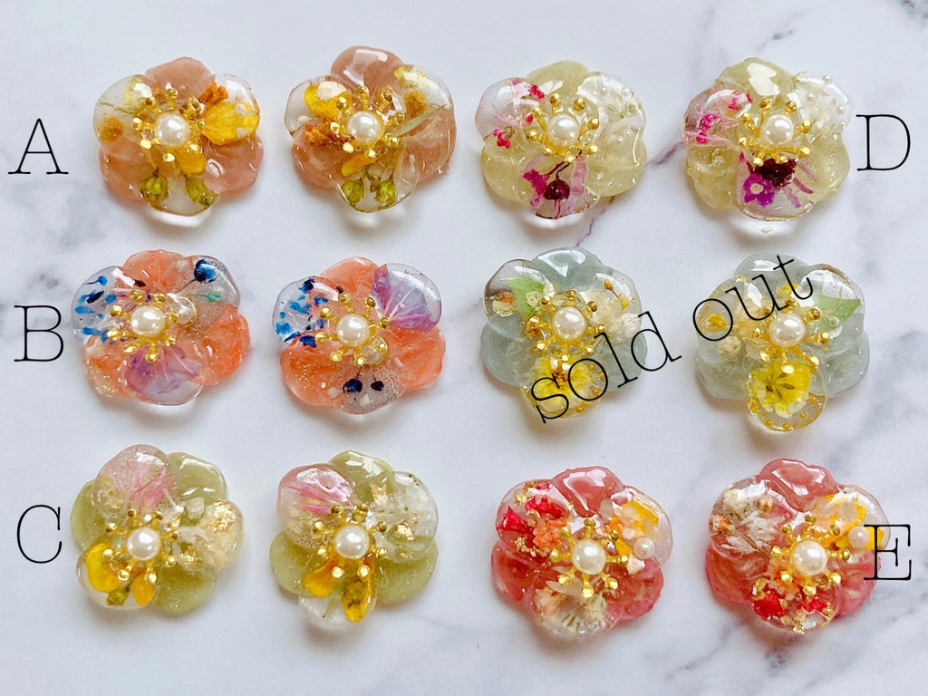 お花のイヤリング