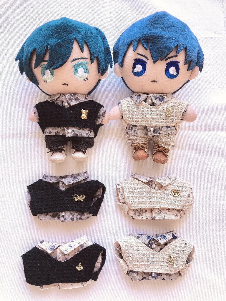 お花のシャツとベストセット