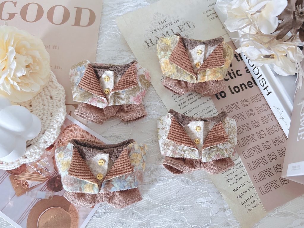 お花柄の秋色おめかしセット