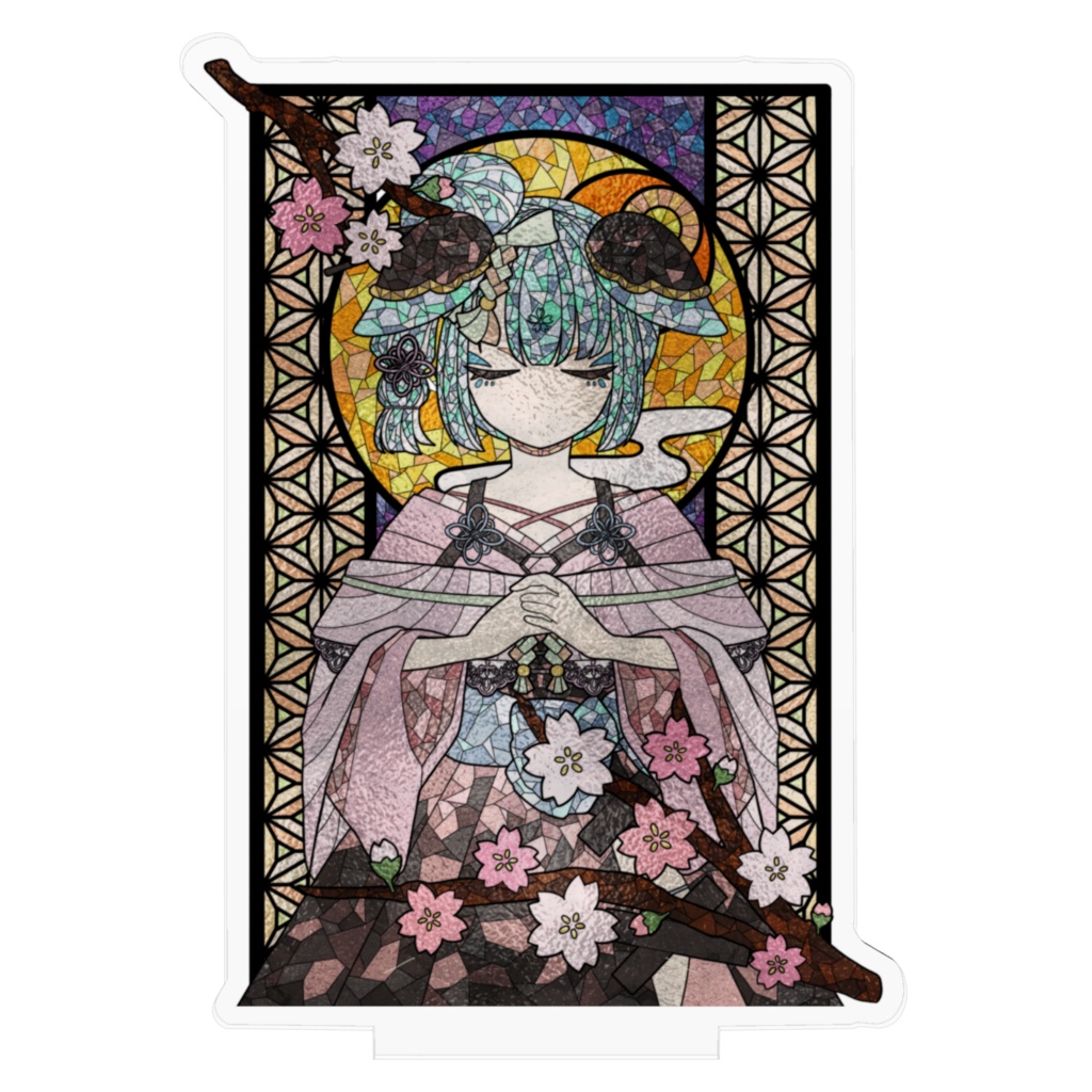 2周年記念 ステンドグラス風アクリルスタンド