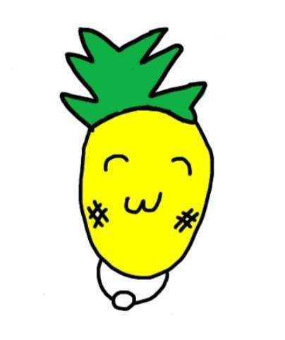 パイナップルとゴーヤーとハブのかわちです