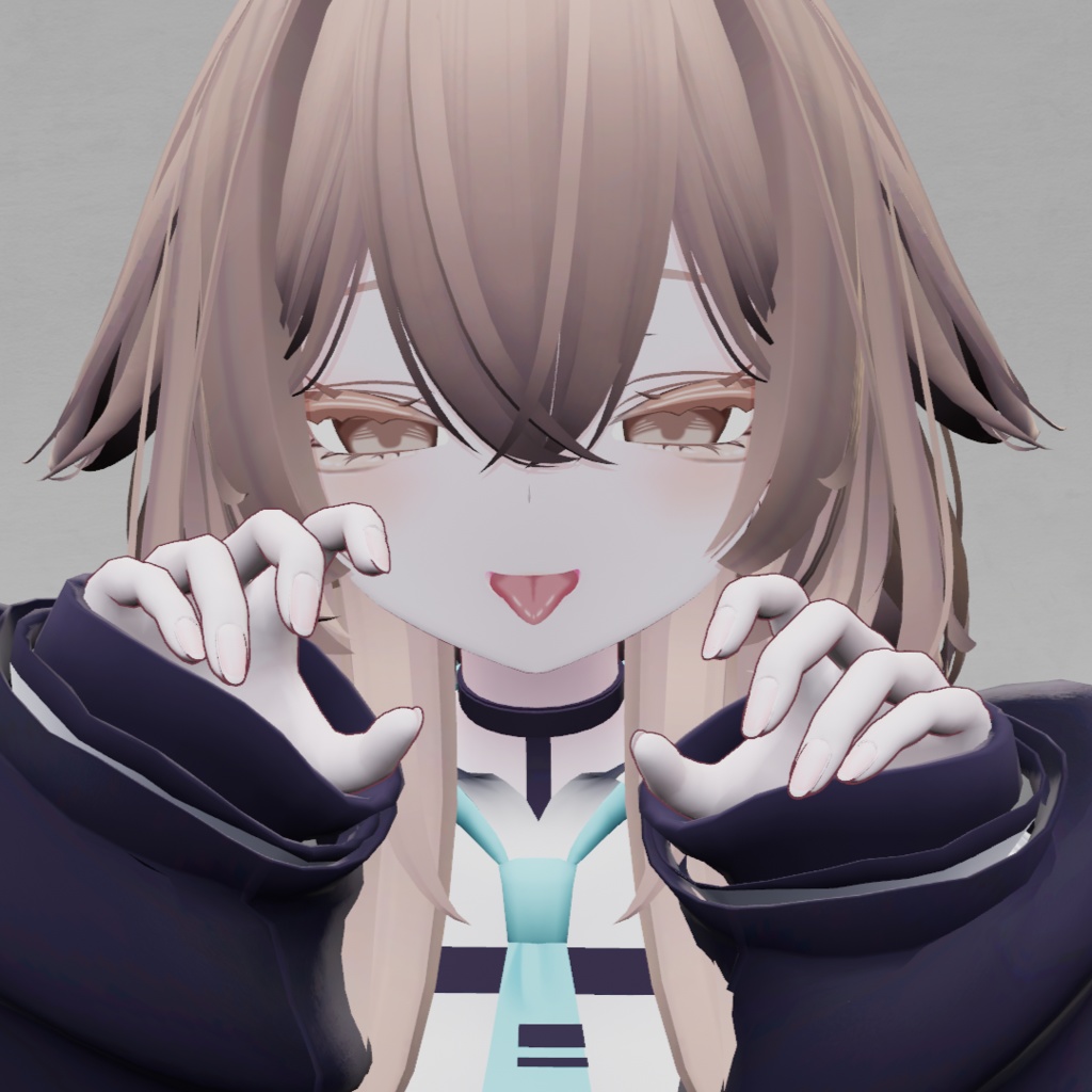 【ルルネ】Make&Eye カフェラテメイク 舌付き