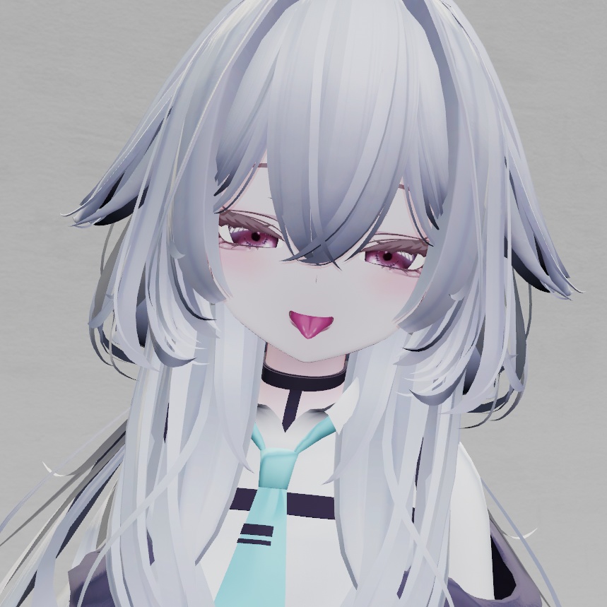 【VRchat】rurune Make&Eye ベリーショコラメイク 舌付き