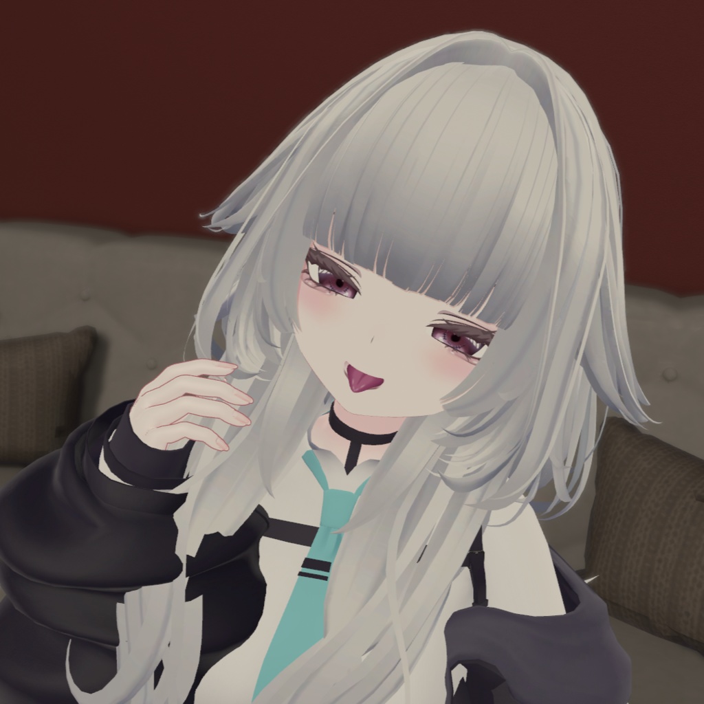 【VRchat】rurune Make&Eye ベリーショコラメイク 舌付き