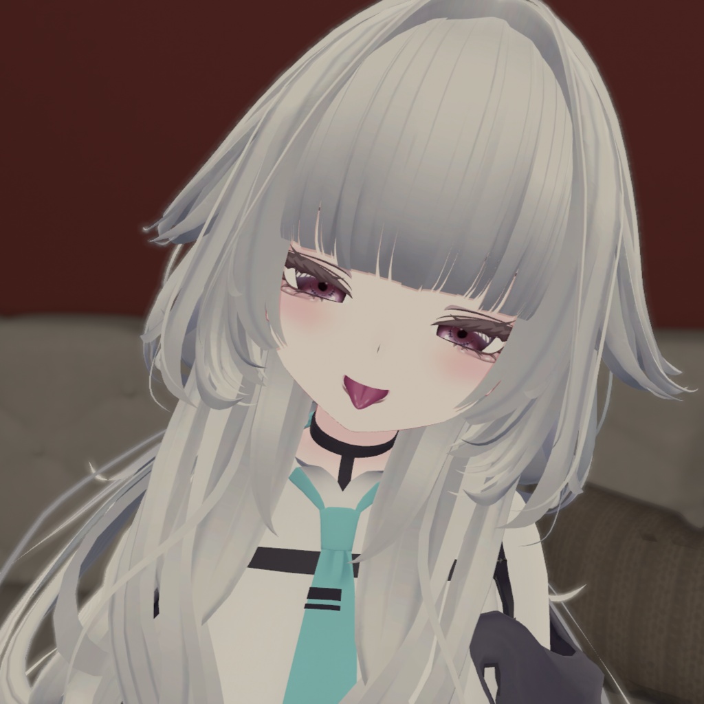 【VRchat】rurune Make&Eye ベリーショコラメイク 舌付き