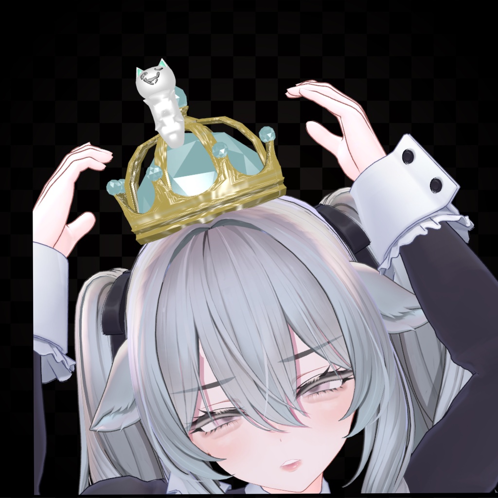 【MA対応】回るへむにゃんこ王冠