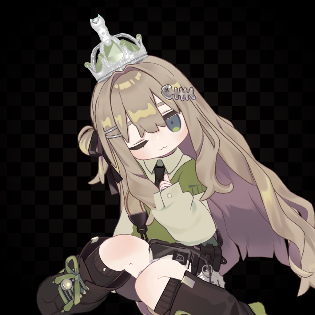 【MA対応】回るへむにゃんこ王冠