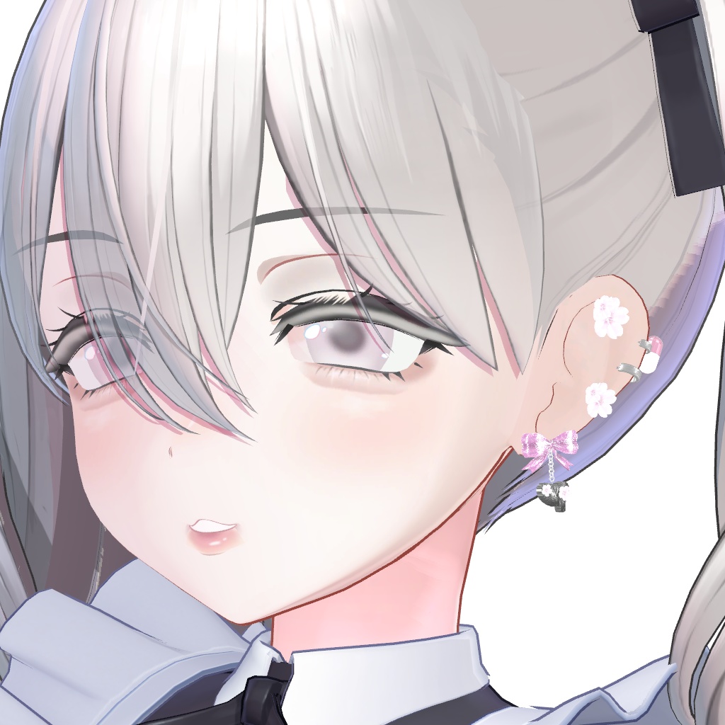 【MA対応】ハート揺れる地雷系さくらピアス