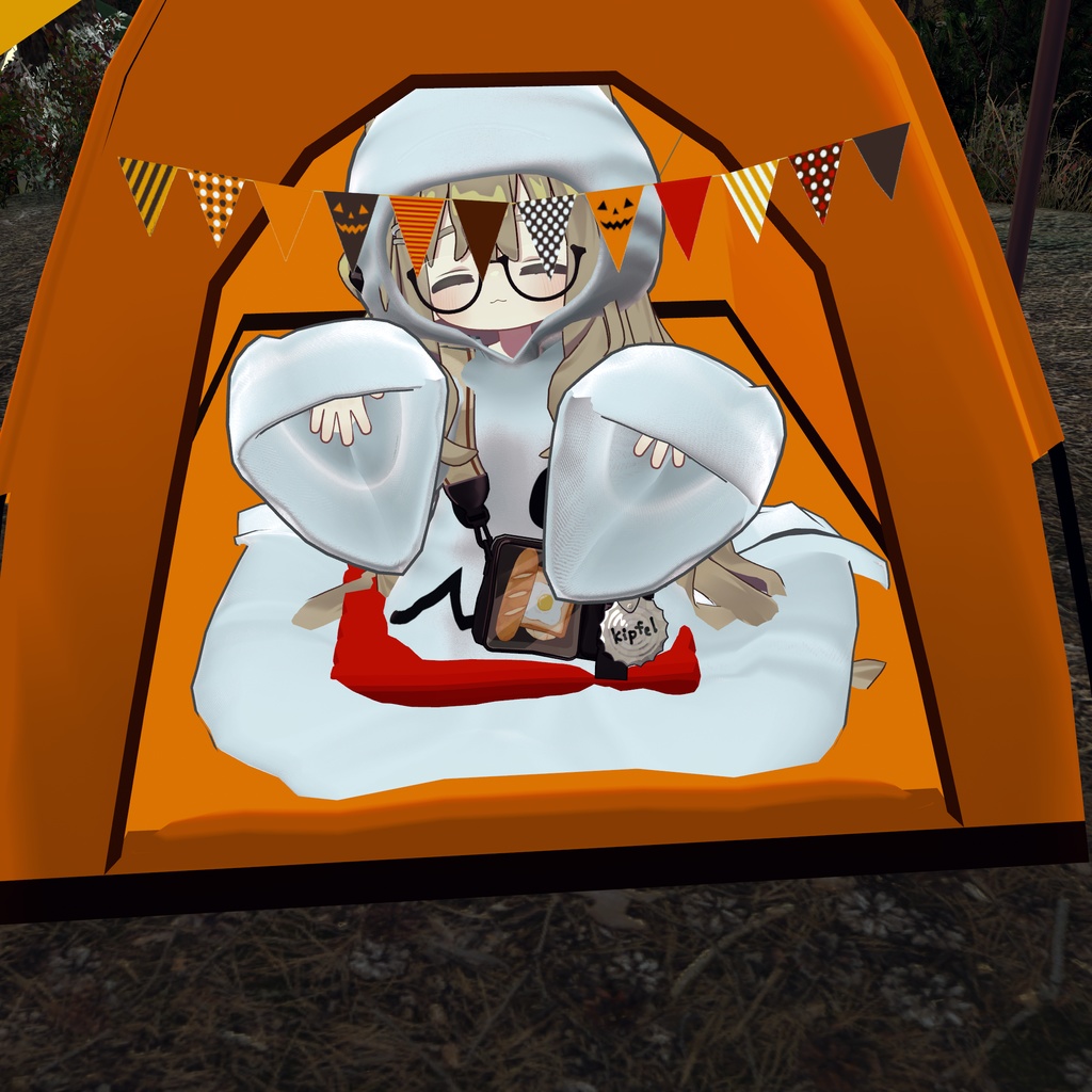 アバターテントセット用【Halloween】改変テクスチャ&モデルセット