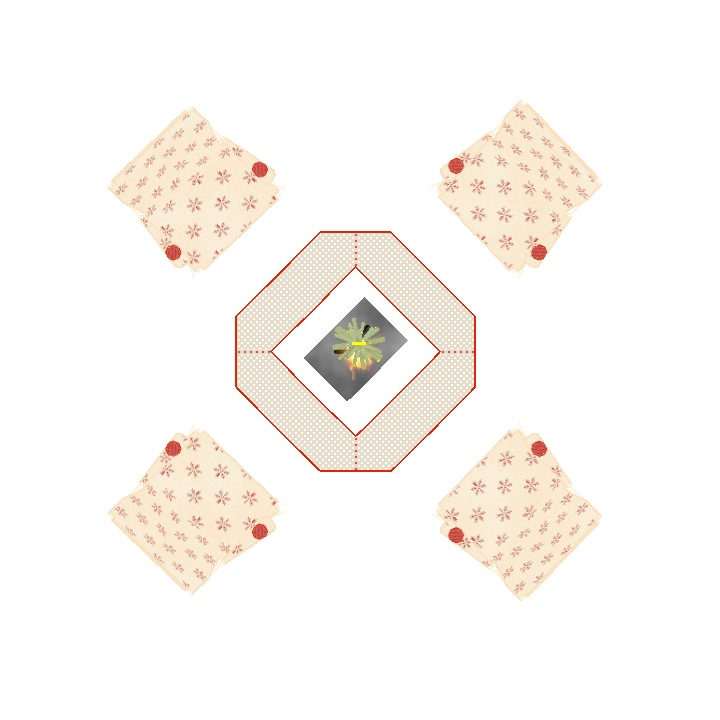 アバターテントセット チル焚火台テーブル Xmasバージョン