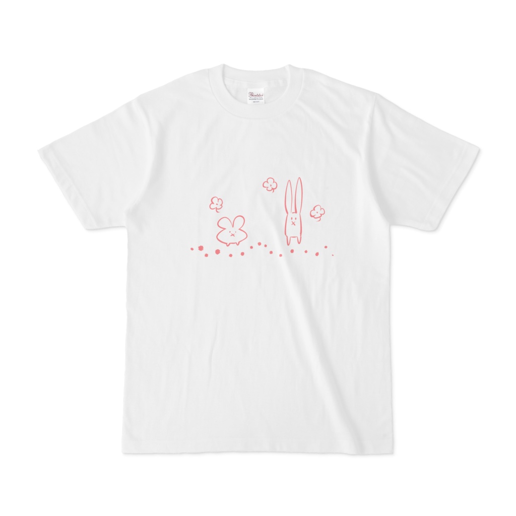 しあわせうさぎーず　Tシャツ(メンズ)