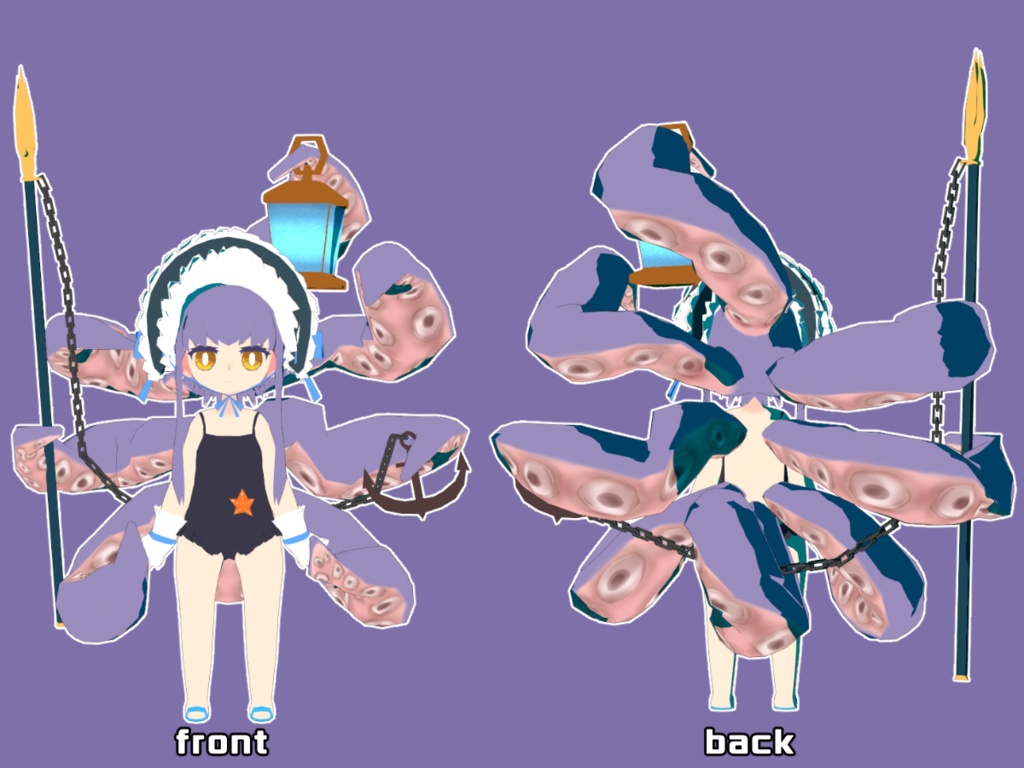 【オリジナル3Dモデル】すいーとくらーけん・マリン【VRM】