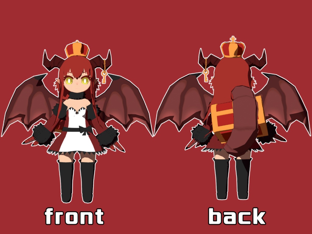 【オリジナル3Dモデル】どらごんくいーん・エリー【VRM】