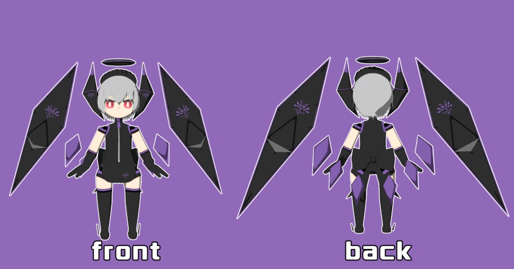 【オリジナル3Dモデル】ふぉーるんえんじぇる めいどろぼ・シン【VRM】