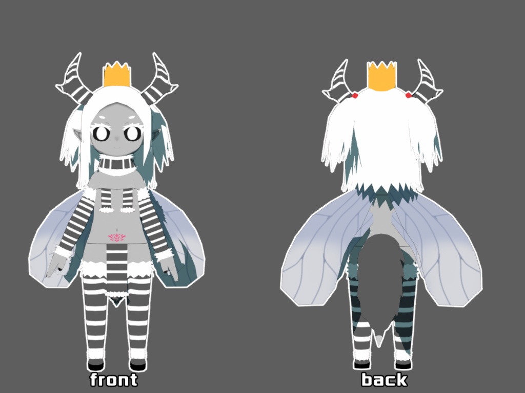 【オリジナル3Dモデル】くいーん おぶ ふらい・ベル【VRM】