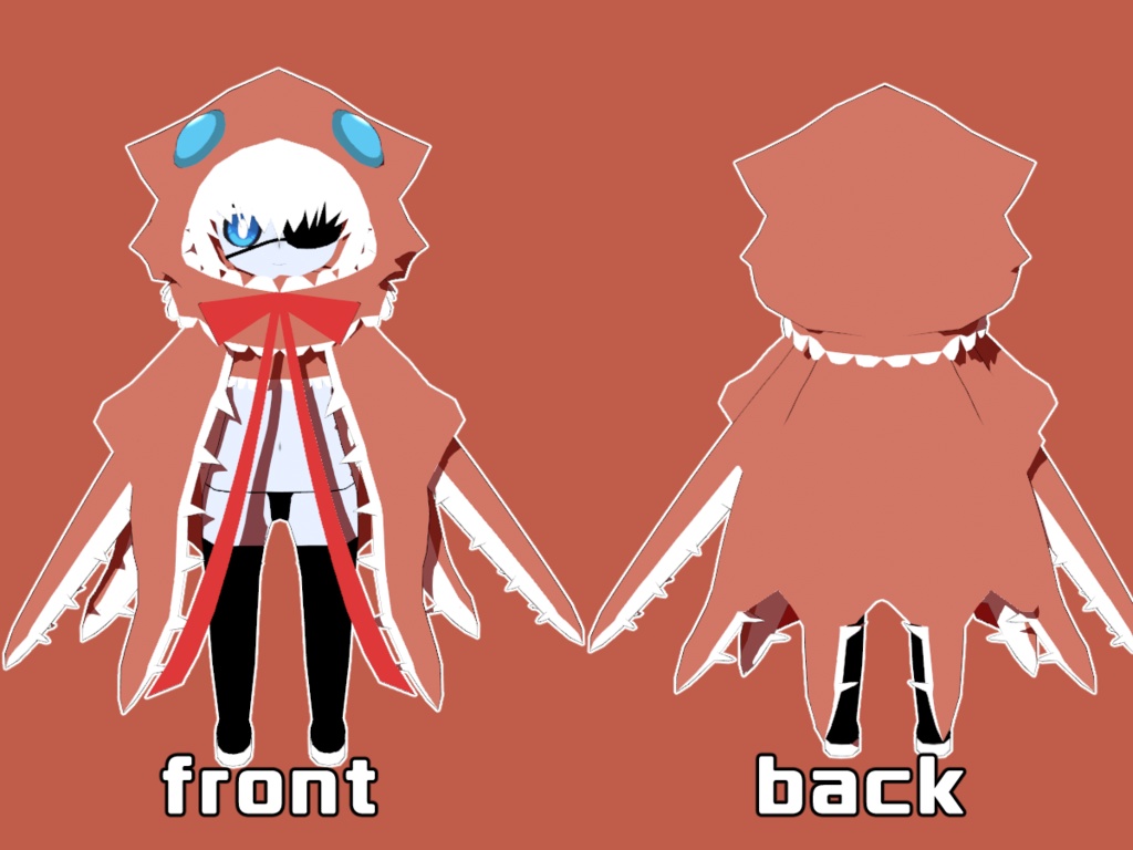 【オリジナル3Dモデル】あびすくらーけん・ヴァンピ【VRM】