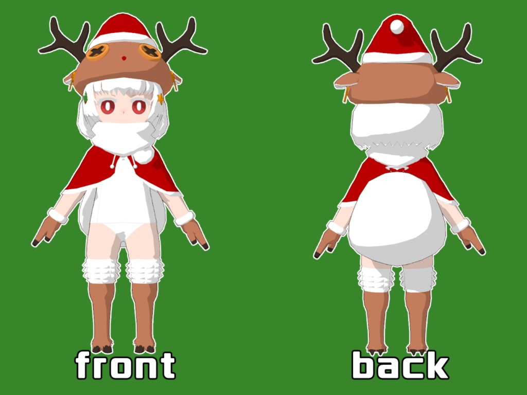 【オリジナル3Dモデル】めりーくりすます・トナ【VRM】