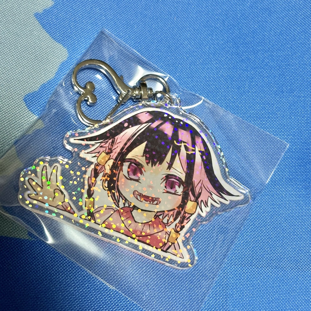 創作オリジナル 女の子 アクリルキーホルダー きえんっ子 【セール価格】