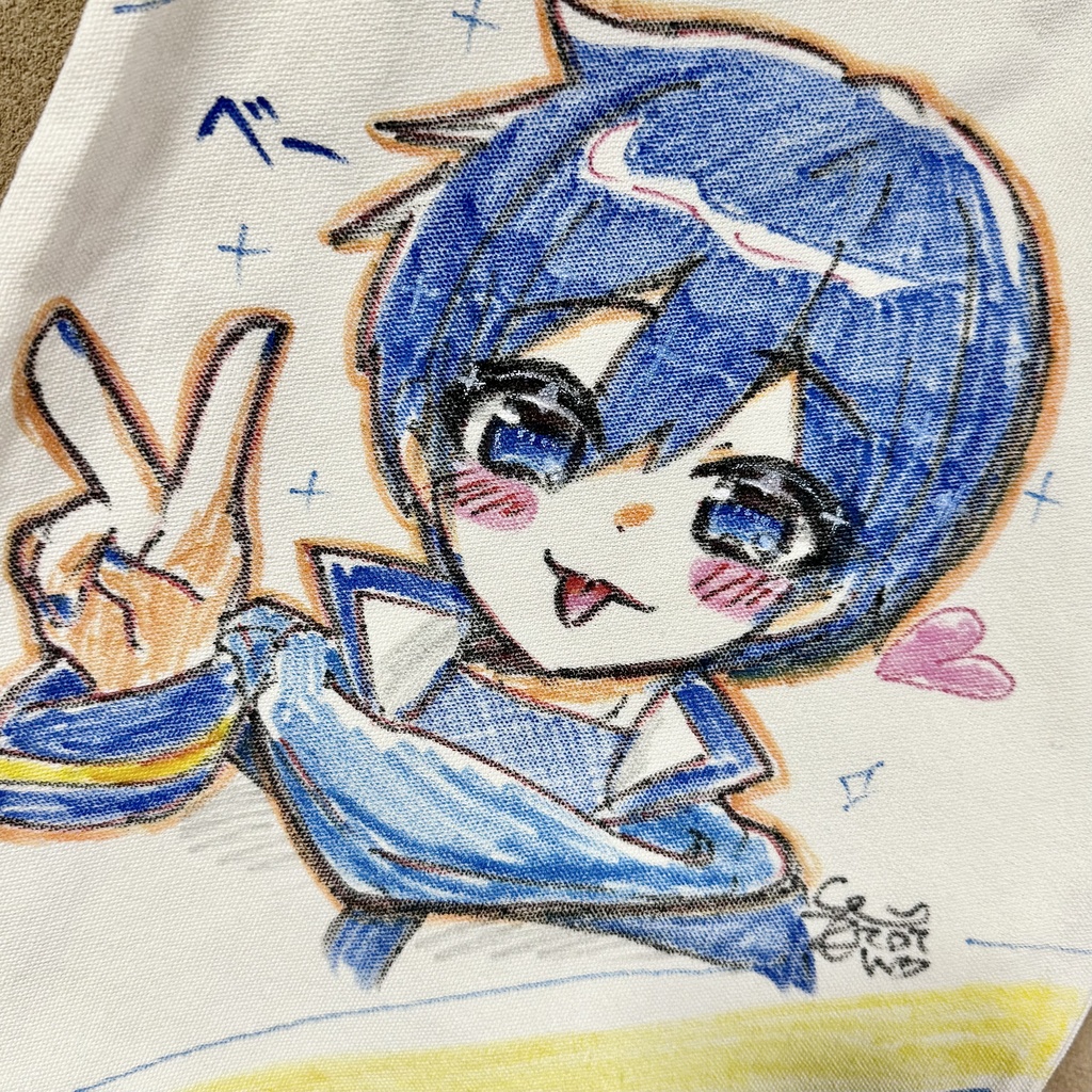 手描きトートバッグ KAITO