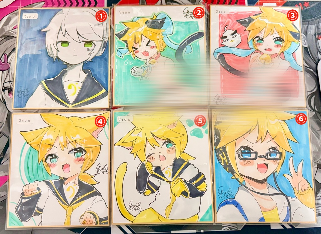 鏡音レン ミニ色紙
