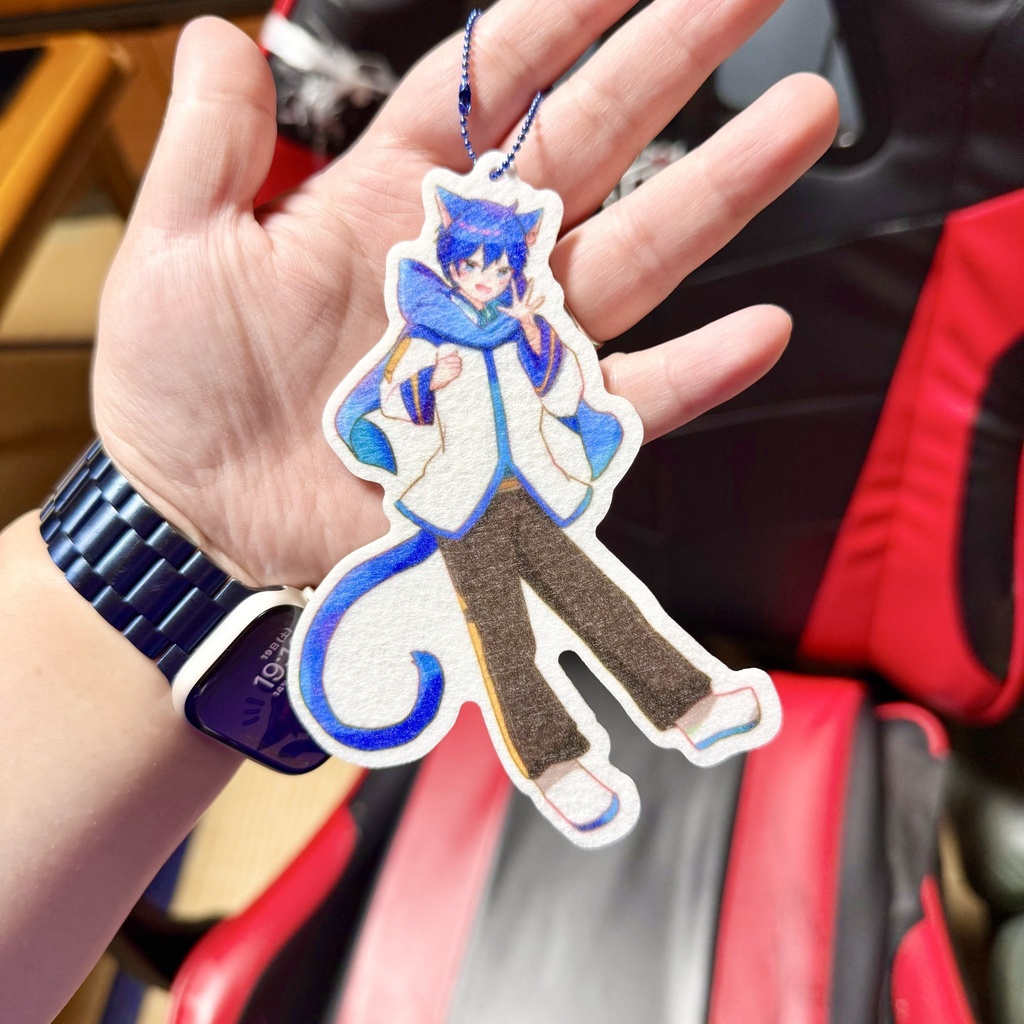 ねこみみKAITO フェルトキーホルダー