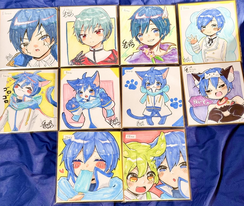 KAITO(+ずんだもん) ミニ色紙まとめ