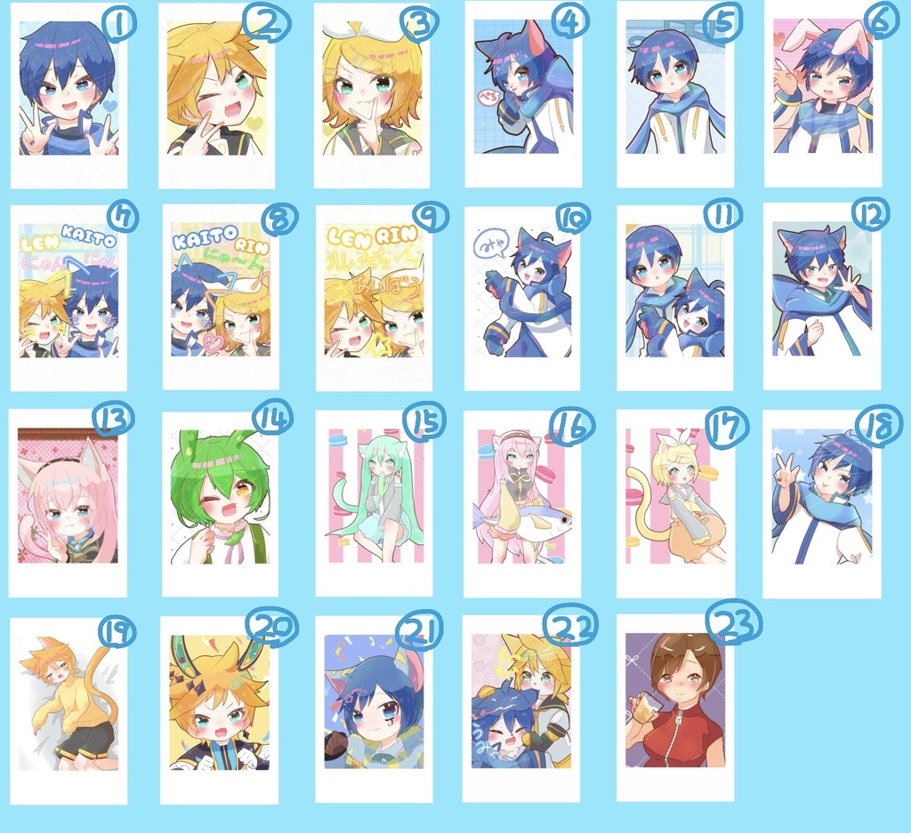 チェキ風カード まとめ