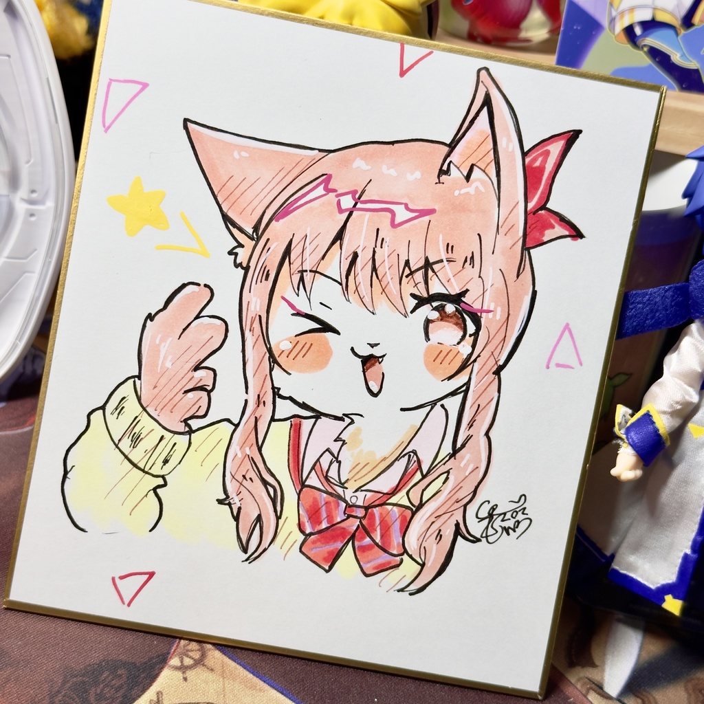 けも瑞希 ミニ色紙