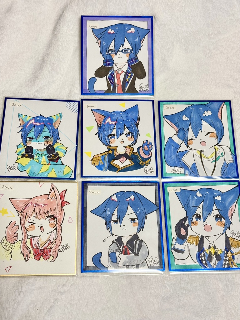 プロセカ KAITO、瑞希 ケモノ化 色紙