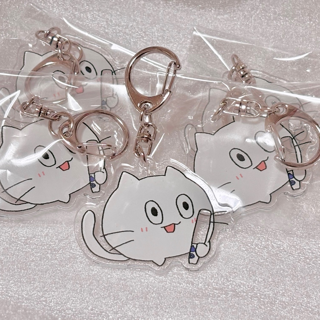 オタ活ねこ アクリルキーホルダー