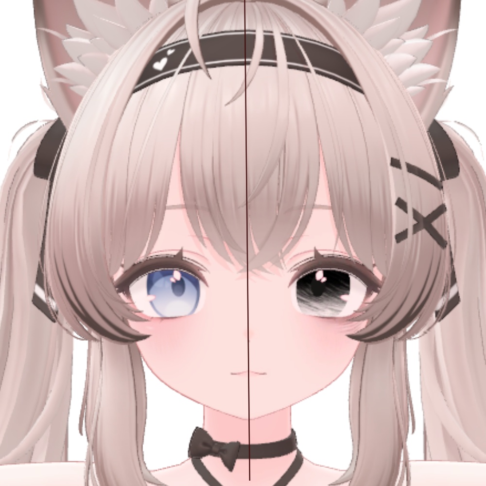 【6アバター対応】がさがさ病みメイク&アイテクスチャ Eyes&Makeup Texture【VRC】