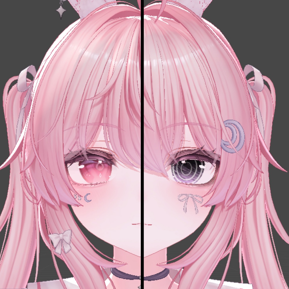 【5アバター対応】がさがさ病みメイク&アイテクスチャ Eyes&Makeup Texture【VRC】