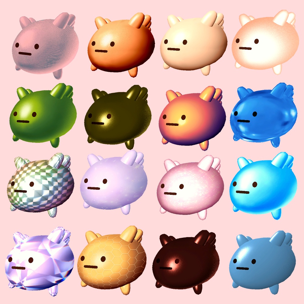 【無料版あり】matcap103種類 詰め合わせパック【生成AI不使用】