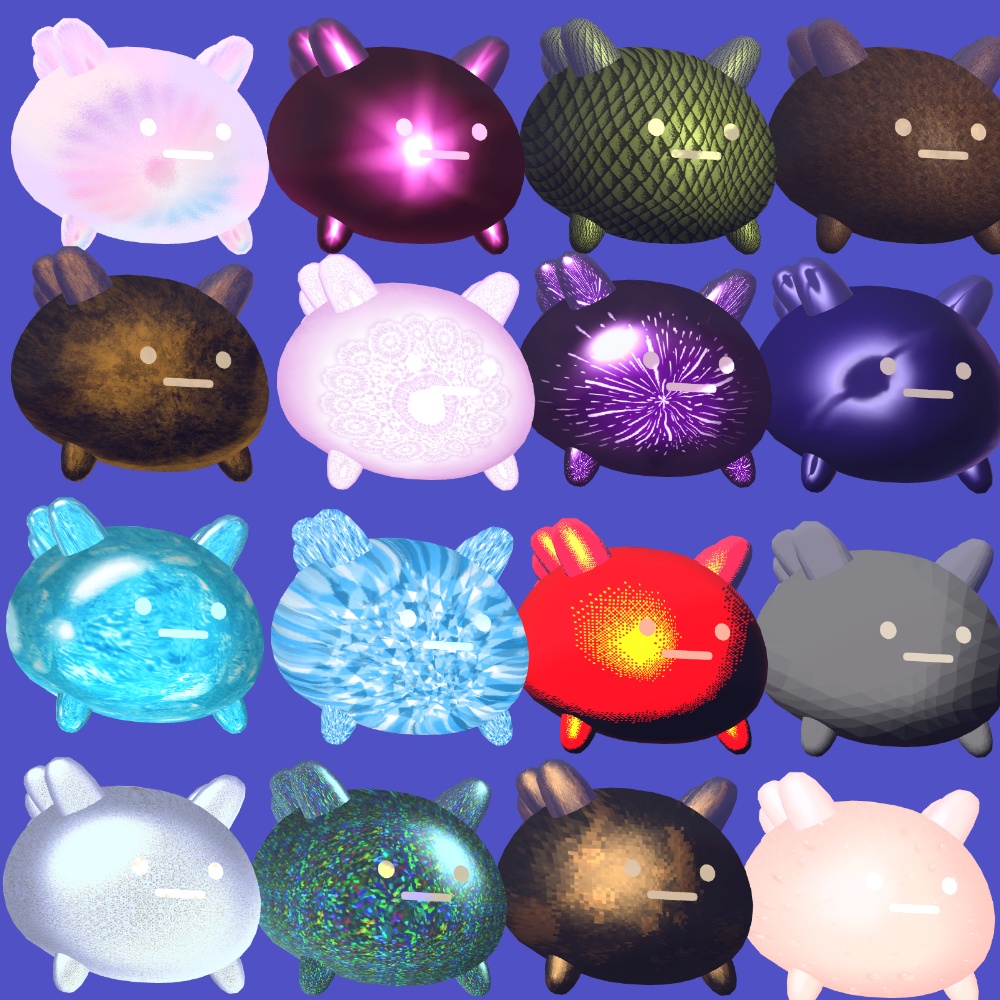 【無料版あり】matcap104種類 詰め合わせパック ver2【生成AI不使用】