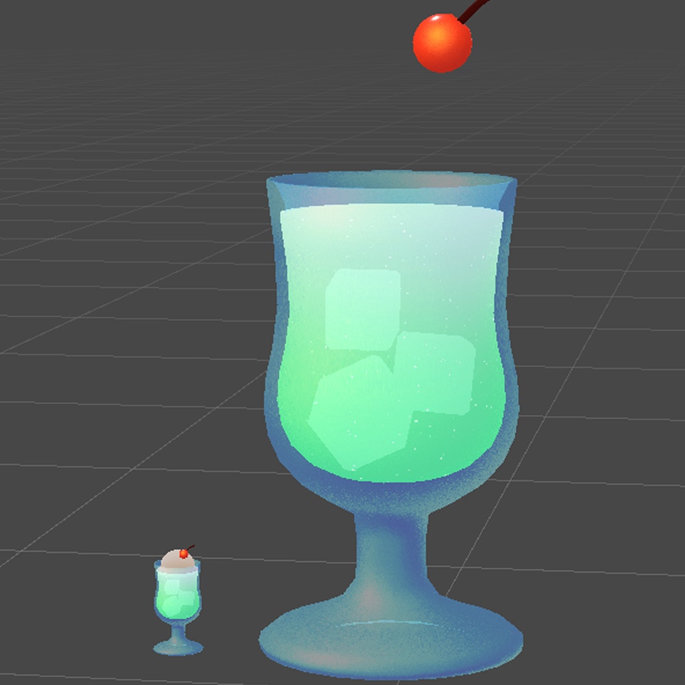 【3アバター対応】乗れるクリームソーダ