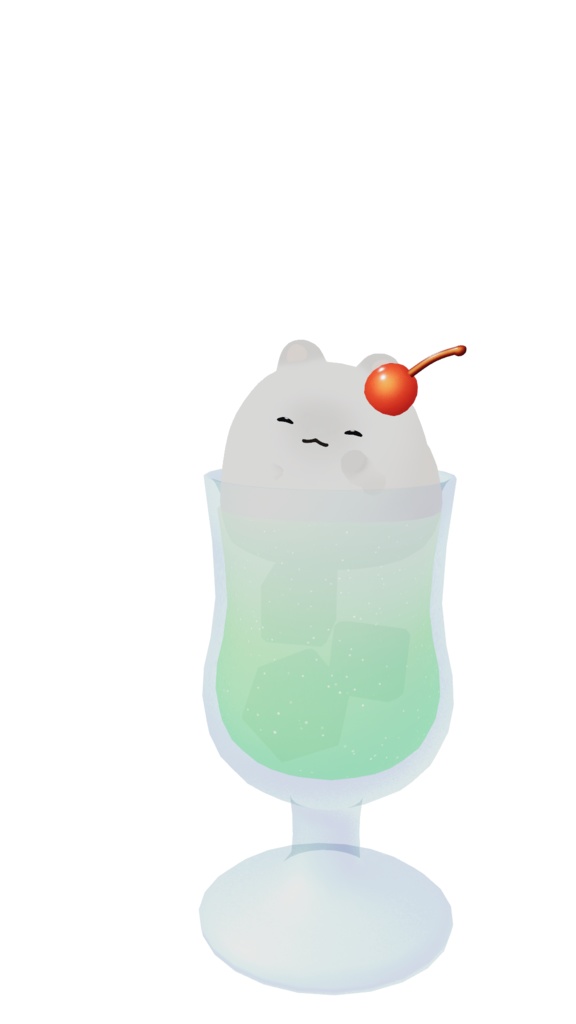 【3アバター対応】乗れるクリームソーダ