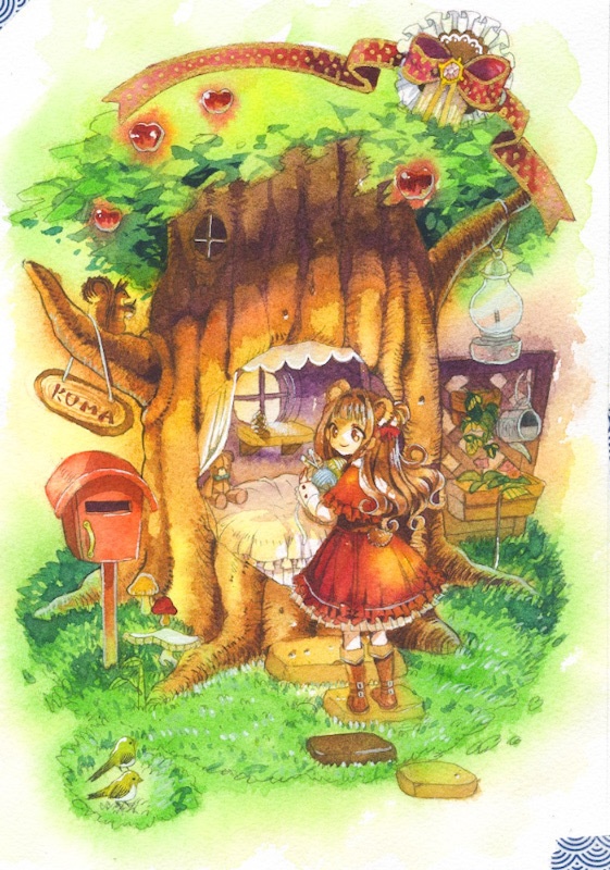 【原画】森の奥の秘密のお家