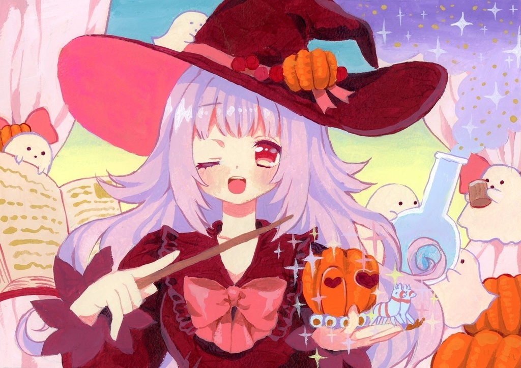 【原画】ハロウィン魔女