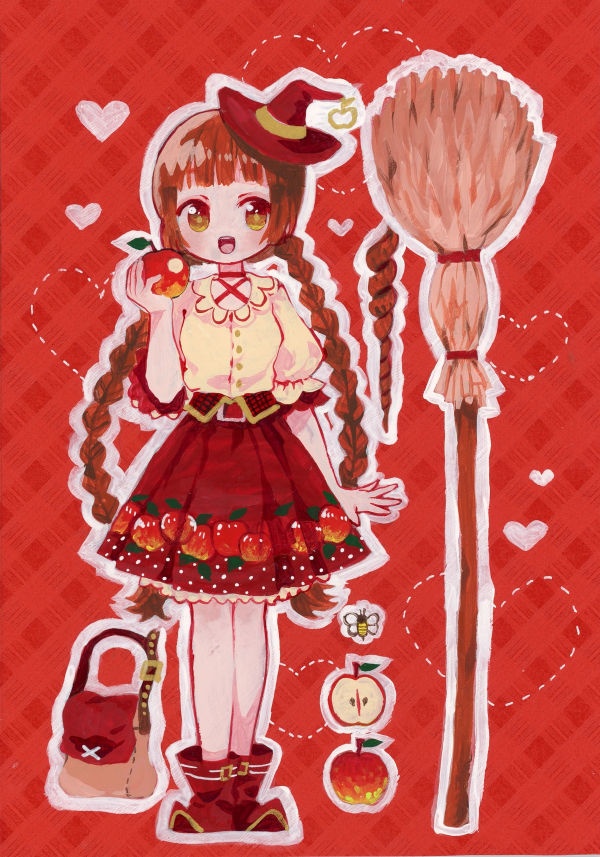 【原画】りんご魔女設定図