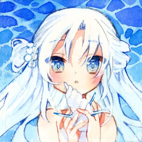 【ミニ原画】blue　1