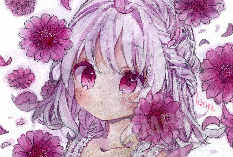 【原画】花影 赤